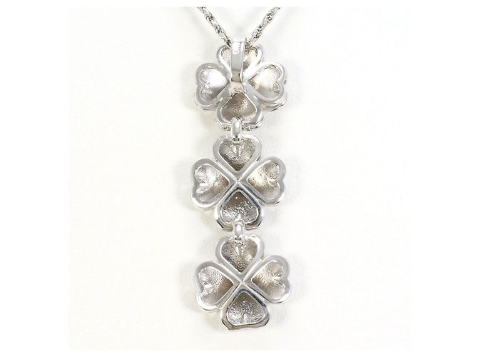 Autre Marque Collana elegante in oro bianco D'oro - vista 3