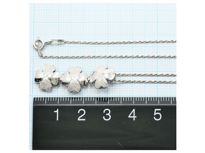 Autre Marque Collana elegante in oro bianco D'oro - vista 4
