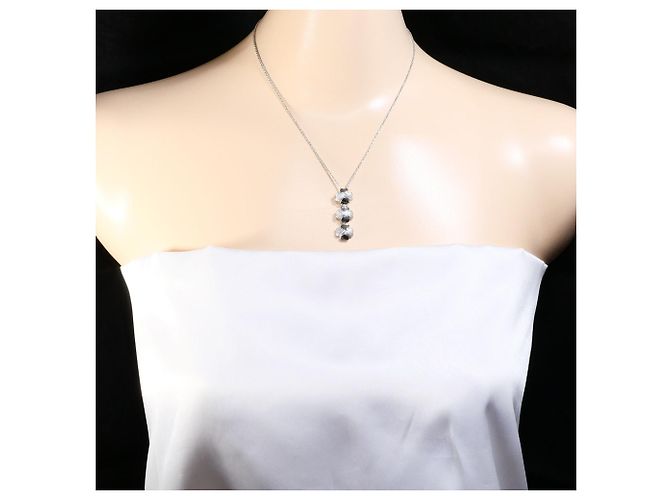 Autre Marque Collana elegante in oro bianco D'oro - vista 5