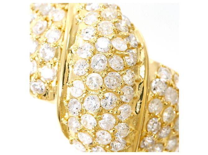 Autre Marque Anello fede in oro giallo 18K e diamanti D'oro - vista 2