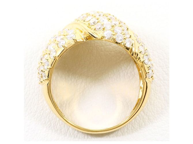 Autre Marque Anello fede in oro giallo 18K e diamanti D'oro - vista 3