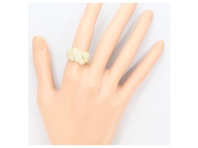 Autre Marque Anello fede in oro giallo 18K e diamanti D'oro - vista 7