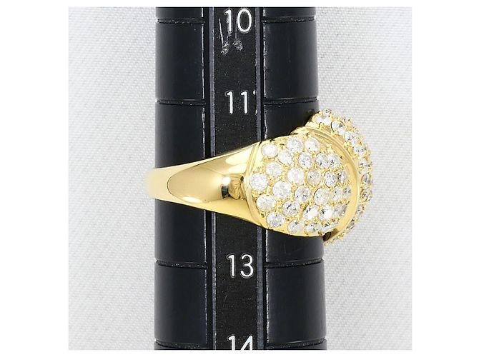 Autre Marque Anello fede in oro giallo 18K e diamanti D'oro - vista 8