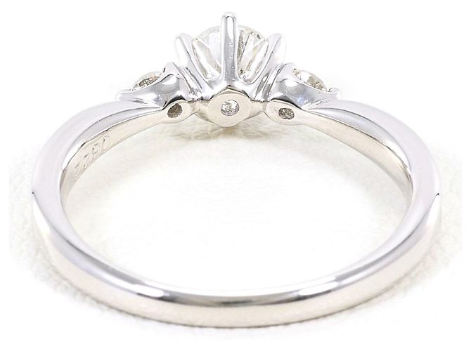 Autre Marque Ehering aus 18K Weißgold mit Diamanten Golden - Ansicht 3