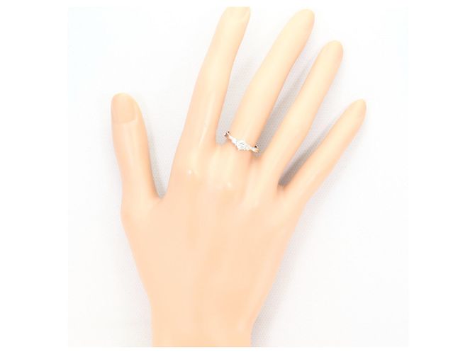 Autre Marque Ehering aus 18K Weißgold mit Diamanten Golden - Ansicht 6
