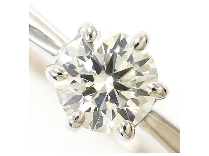 Autre Marque PT900 Platin-Ehering mit Diamant - Ansicht 2