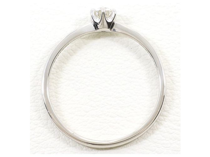 Autre Marque PT900 Platin-Ehering mit Diamant - Ansicht 3