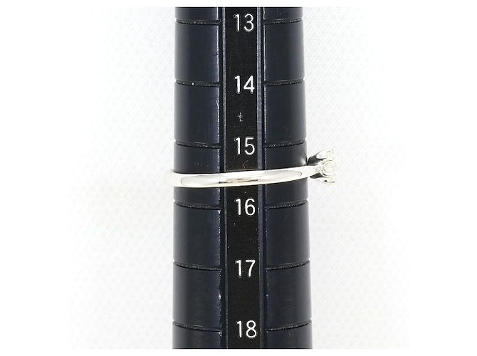 Autre Marque PT900 Platin-Ehering mit Diamant - Ansicht 8