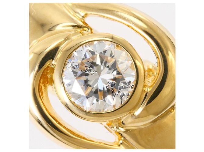 Autre Marque Ringband aus 18K Gelbgold mit Diamant Golden - Ansicht 2