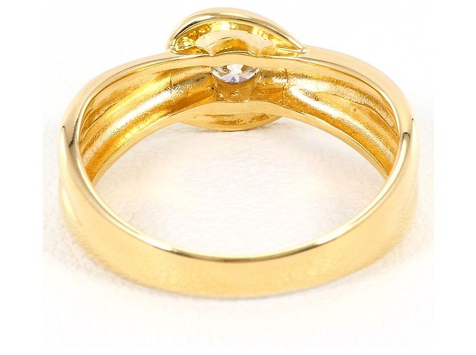 Autre Marque Ringband aus 18K Gelbgold mit Diamant Golden - Ansicht 4