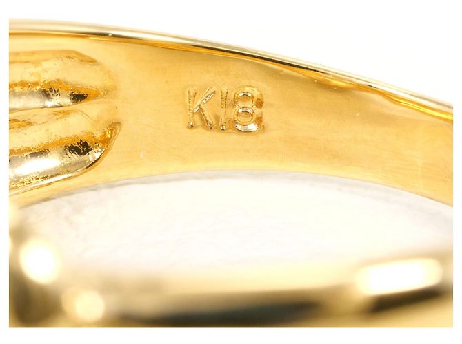 Autre Marque Ringband aus 18K Gelbgold mit Diamant Golden - Ansicht 5