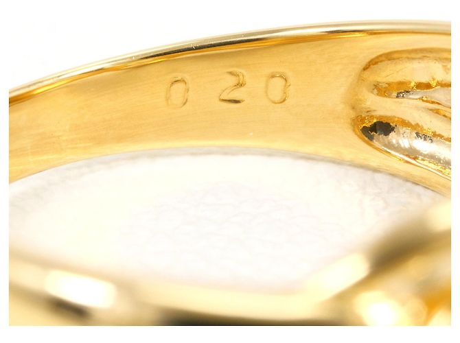 Autre Marque Ringband aus 18K Gelbgold mit Diamant Golden - Ansicht 6