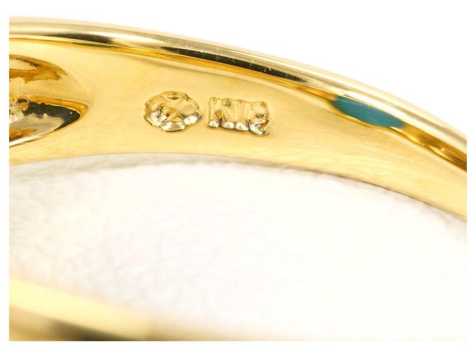 Autre Marque Ring aus 18K Gelbgold mit Türkisstein Golden - Ansicht 5