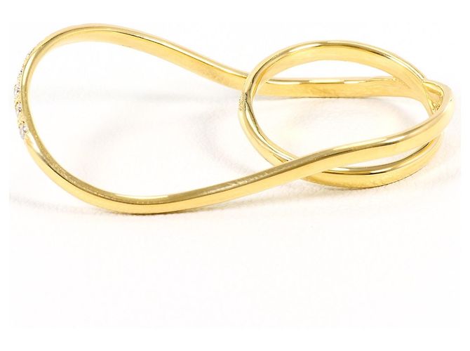 Autre Marque Anello fede in oro giallo 18K e diamanti D'oro - vista 4