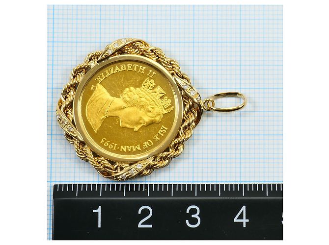 Autre Marque Pendente in oro giallo con diamante - vista 5