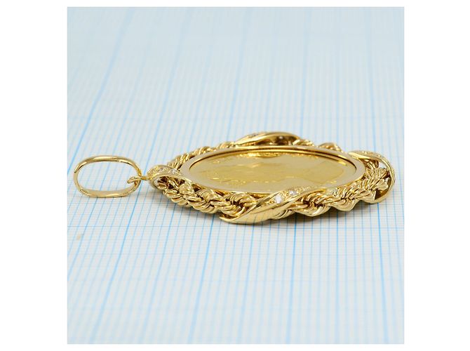 Autre Marque Pendente in oro giallo con diamante - vista 6