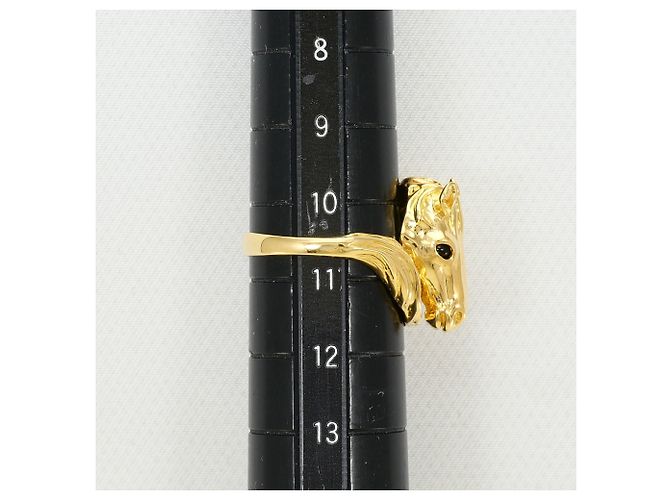 Autre Marque Ringband aus 18K Gelbgold mit Naturstein Golden - Ansicht 6