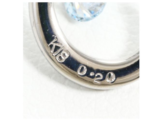 Autre Marque Collana in oro bianco 18K con diamante blu trattato D'oro - vista 4