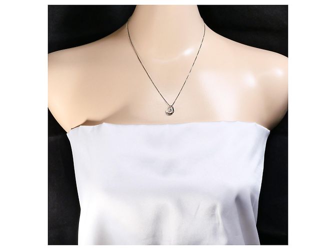 Autre Marque Collana in oro bianco 18K con diamante blu trattato D'oro - vista 6