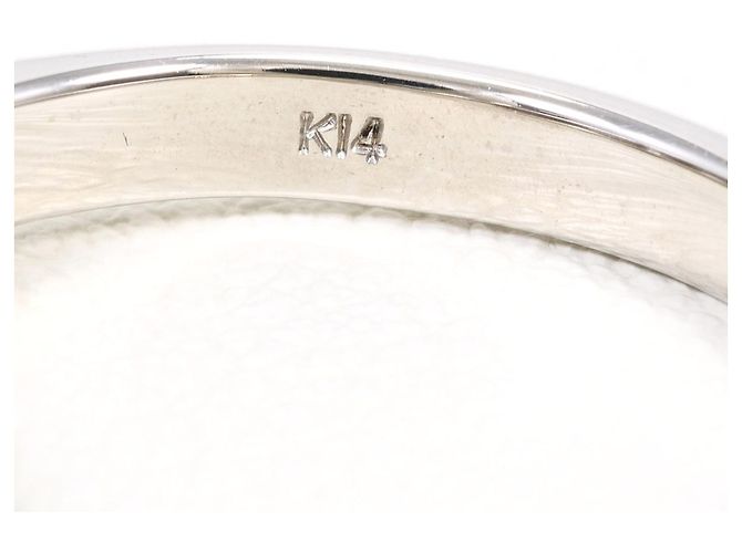 Autre Marque Ehering aus 14K Weißgold mit Diamanten Golden - Ansicht 5