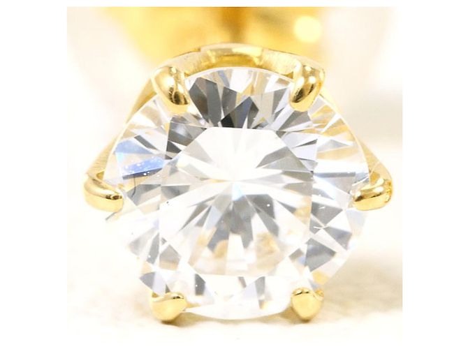 Autre Marque Orecchini a lobo in oro giallo 18K e diamanti D'oro - vista 3
