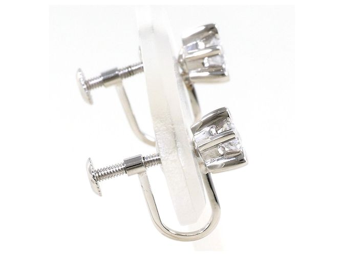 Autre Marque Platin-Stecker mit Diamanten - Ansicht 2