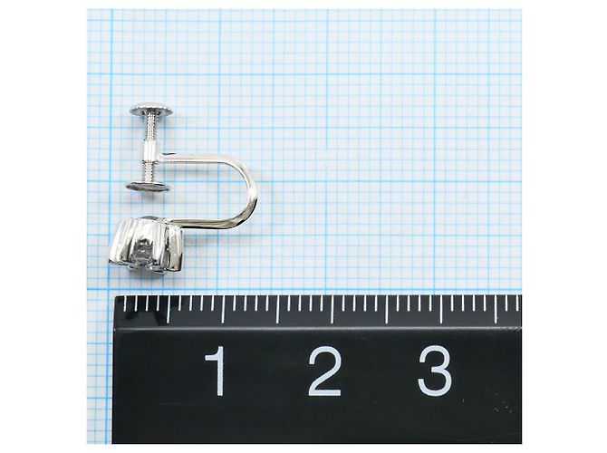 Autre Marque Platin-Stecker mit Diamanten - Ansicht 5
