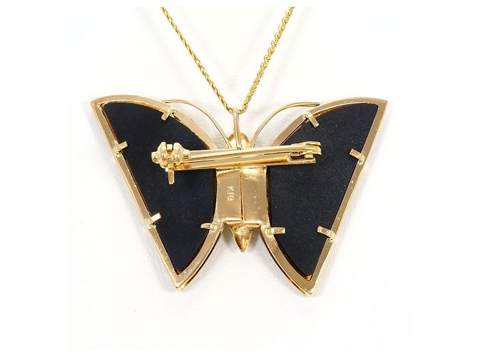 Autre Marque Collana in oro giallo 18K con onice Nero - vista 3