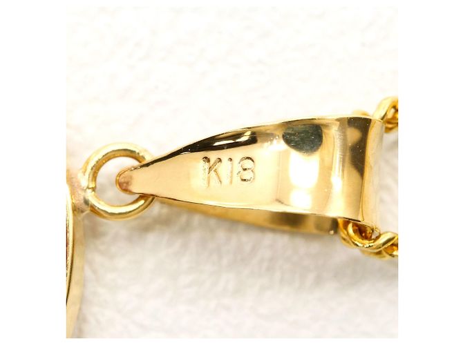 Autre Marque Collar de oro amarillo 18K con camafeo de piedra Dorado - vista 4