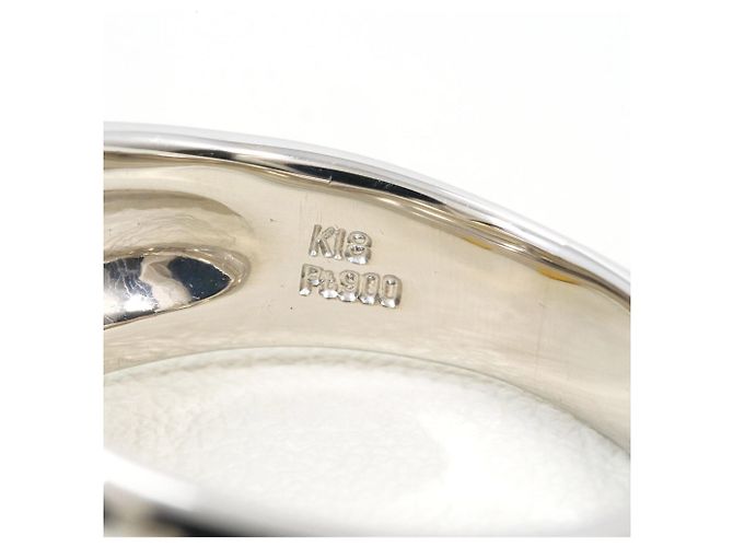 Autre Marque Ehering aus 18K Gelbgold und Platin mit Diamant Golden - Ansicht 5