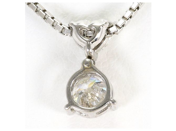 Autre Marque Platin-Halskette PT850 mit Diamant - Ansicht 3