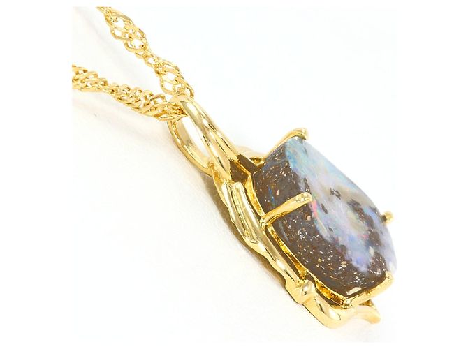 Autre Marque Collana in oro giallo 18K con opale D'oro - vista 3