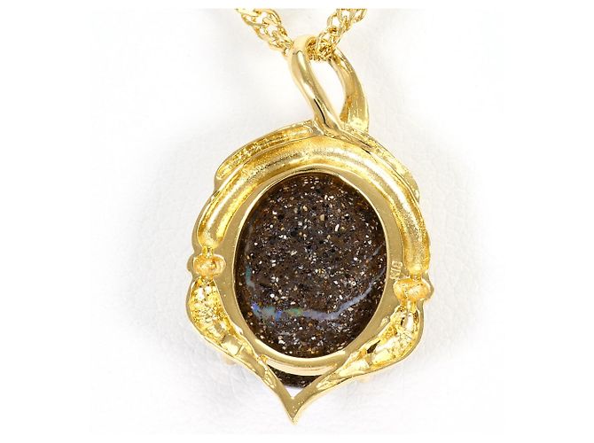 Autre Marque Collana in oro giallo 18K con opale D'oro - vista 4