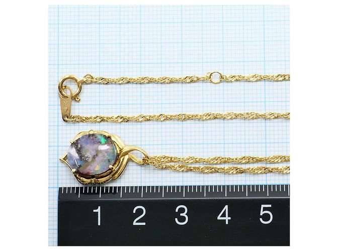 Autre Marque Collana in oro giallo 18K con opale D'oro - vista 6