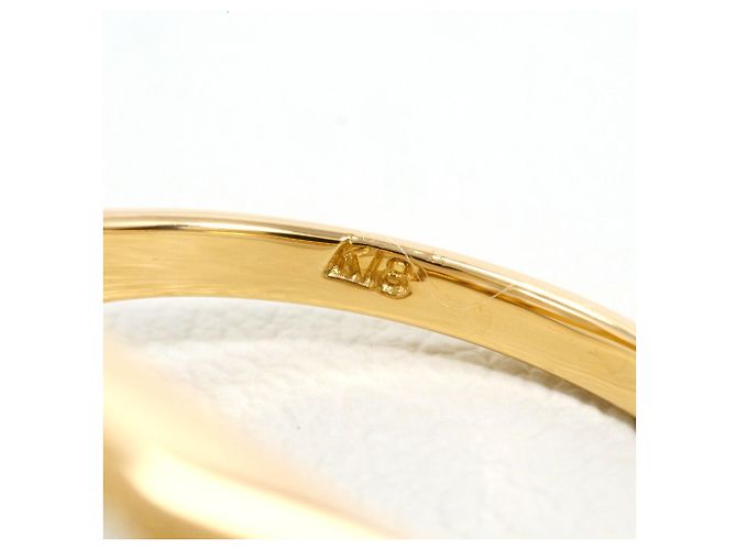 Autre Marque Anello a fascia in oro giallo 18K con quarzo D'oro - vista 5