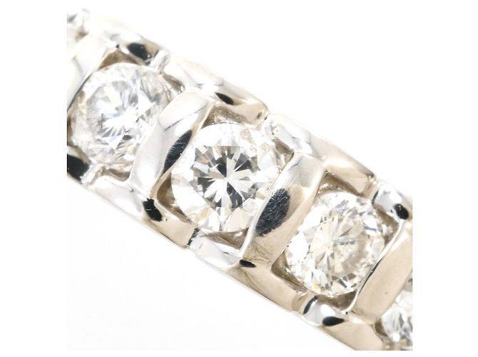 Autre Marque Platin-Ring mit Diamant - Ansicht 2