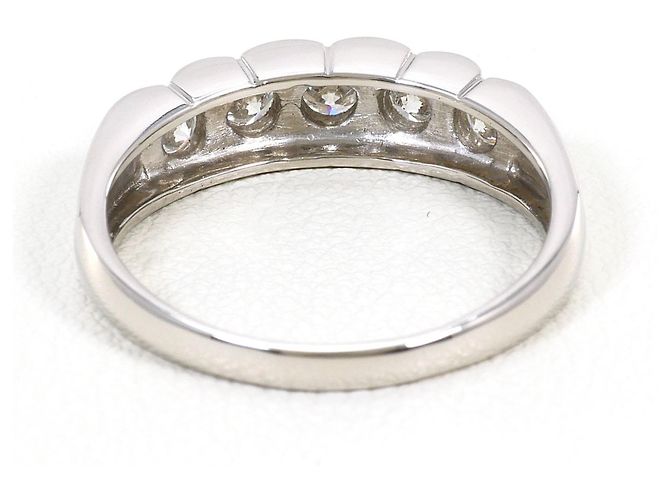 Autre Marque Platin-Ring mit Diamant - Ansicht 4
