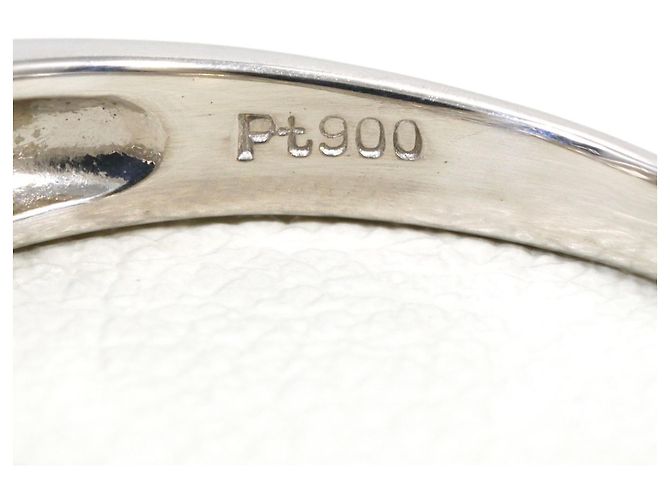Autre Marque Platin-Ring mit Diamant - Ansicht 5