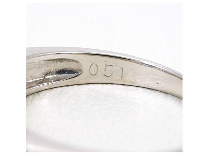 Autre Marque Platin-Ring mit Diamant - Ansicht 6