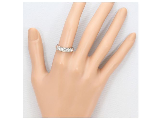Autre Marque Platin-Ring mit Diamant - Ansicht 7