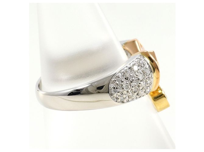 Autre Marque Anello fede elegante in oro 18K e platino D'oro - vista 3