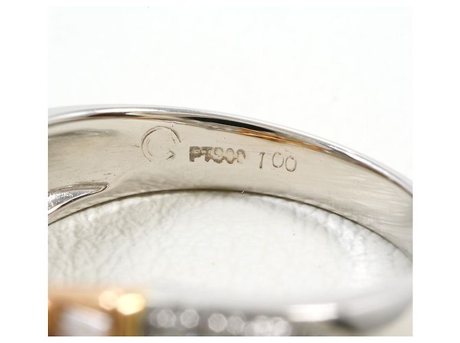 Autre Marque Anello fede elegante in oro 18K e platino D'oro - vista 5