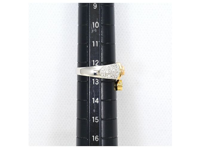 Autre Marque Anello fede elegante in oro 18K e platino D'oro - vista 8