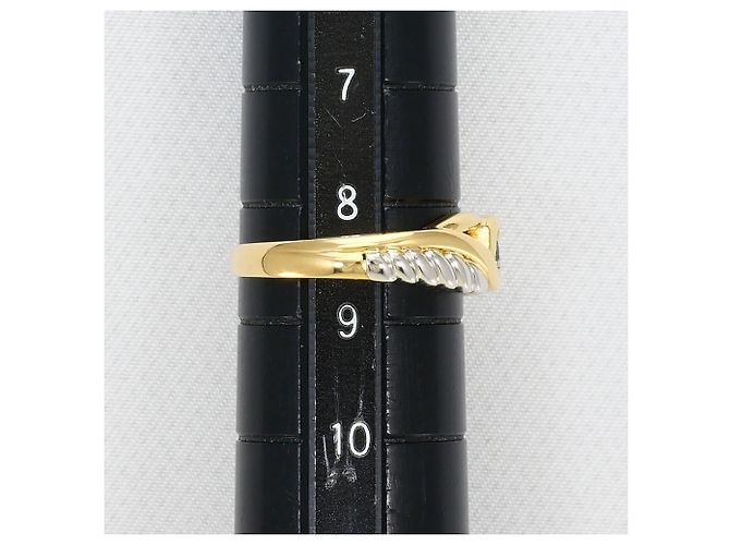 Autre Marque Ehering aus 18K Platin und Gelbgold mit Diamant Golden - Ansicht 8