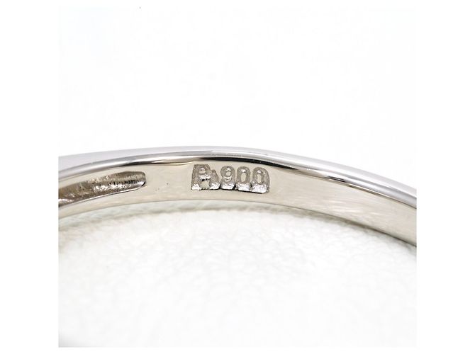 Autre Marque PT900 Platin-Bandring mit Diamant - Ansicht 5