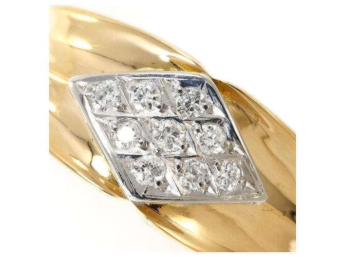 Autre Marque Eleganter Ring aus 18K Gold mit Diamant Golden - Ansicht 2