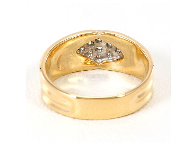 Autre Marque Eleganter Ring aus 18K Gold mit Diamant Golden - Ansicht 4