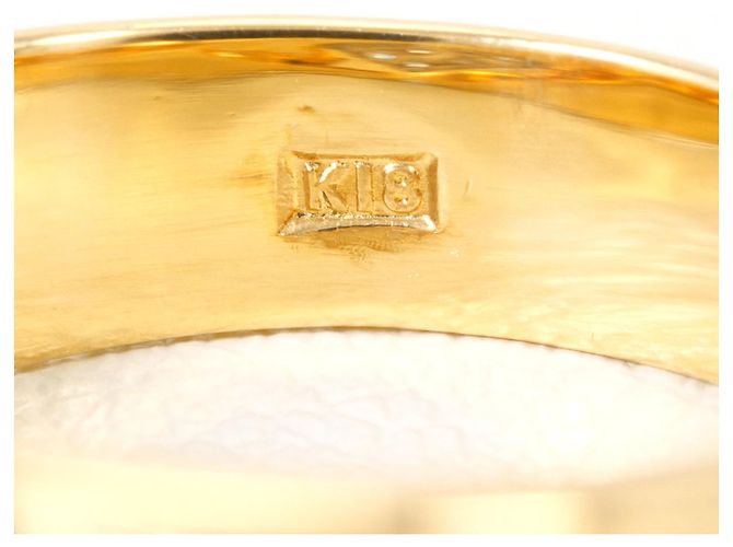 Autre Marque Eleganter Ring aus 18K Gold mit Diamant Golden - Ansicht 5