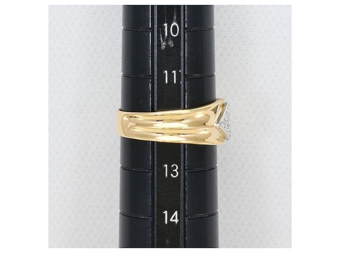 Autre Marque Eleganter Ring aus 18K Gold mit Diamant Golden - Ansicht 7