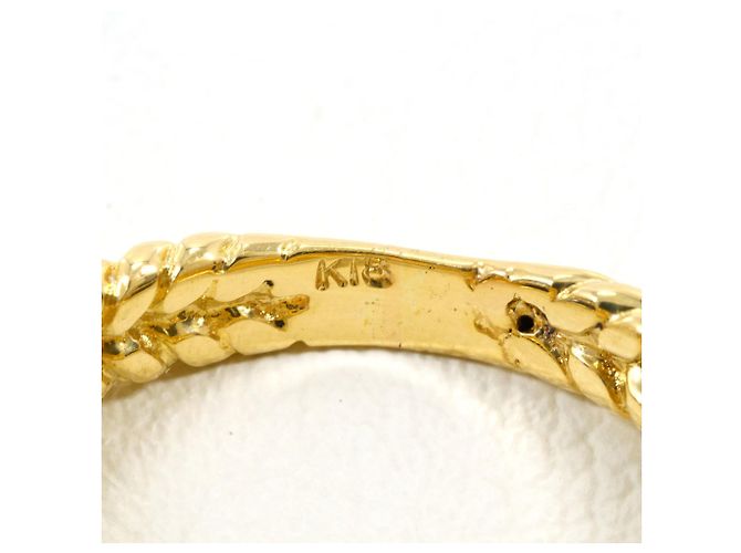 Autre Marque Goldbandring 18K mit Diamant Weiß Golden - Ansicht 5